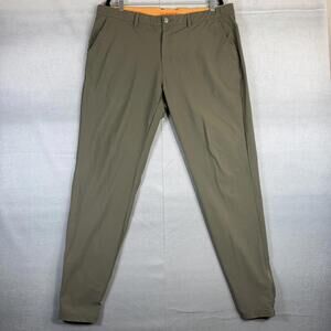 Macade Jogger Pants Mens 36R Green Slim Fit Tapered Zip Leg  Golf Performance